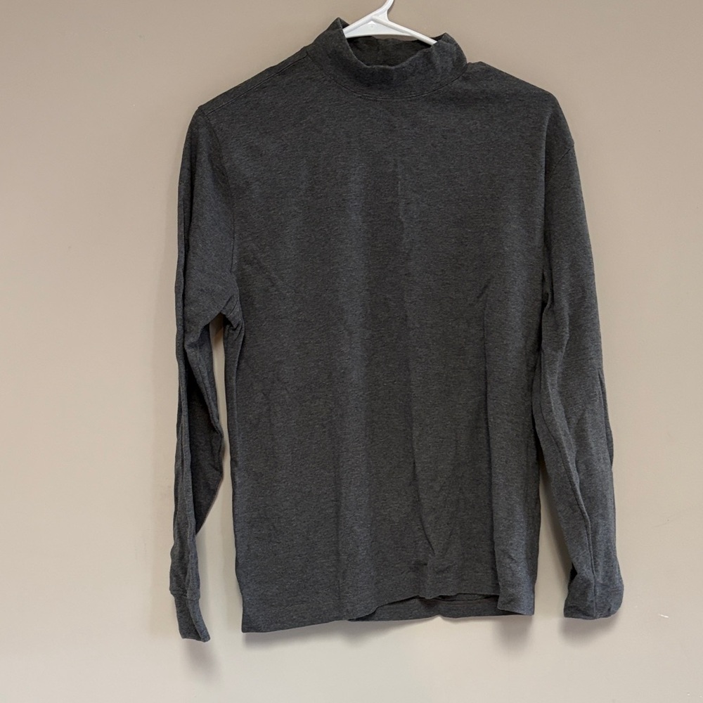Lands' End women’s  Charcoal Turtleneck Sweater